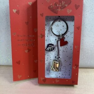 Eternal rose keyring
